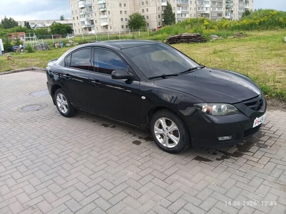 2008 Mazda 3 I (BK) Рестайлинг, чёрный, 600000 рублей - вид 1
