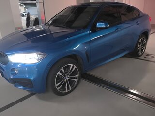 2018 BMW X6 30d II (F16), голубой, 4500000 рублей, вид 1