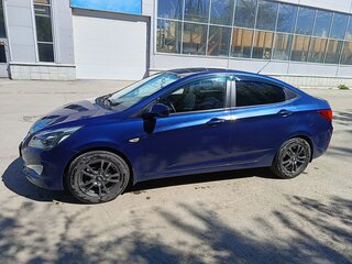 2015 Hyundai Solaris I Рестайлинг, синий, 770000 рублей, вид 5