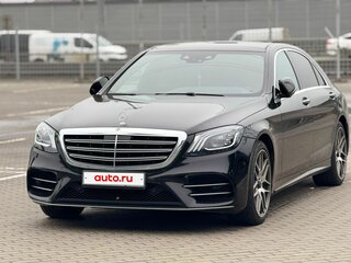 2018 Mercedes-Benz S-Класс 450 VI (W222, C217) Рестайлинг, чёрный, 4250000 рублей, вид 2
