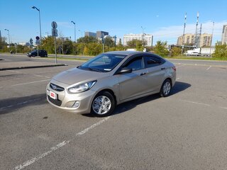 2011 Hyundai Solaris I, бежевый, 475000 рублей, вид 5
