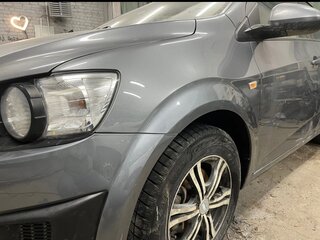 2013 Chevrolet Aveo II, серый, 695000 рублей, вид 3