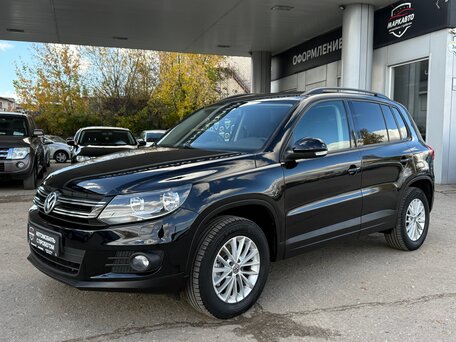 2014 Volkswagen Tiguan I Рестайлинг, чёрный, 1415000 рублей, вид 2