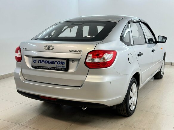 2015 Lada (ВАЗ) Granta I, серебристый, 499000 рублей - вид 3