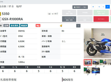 2021 Suzuki GSX-R 1000, синий, 1645000 рублей, вид 3