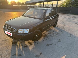 2008 Hyundai Accent ТагАЗ II, чёрный, 550000 рублей, вид 1