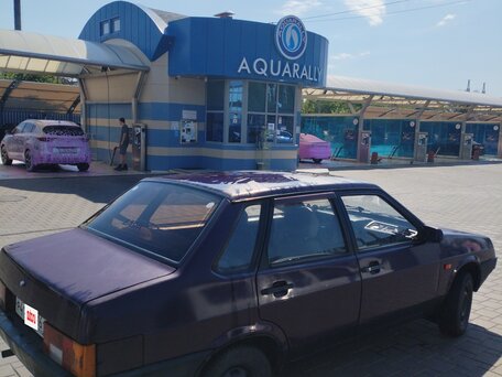 1998 Lada (ВАЗ) 21099, фиолетовый, 100000 рублей, вид 2