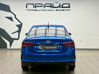2020 Hyundai Solaris II Рестайлинг, синий, 1469000 рублей, вид 4