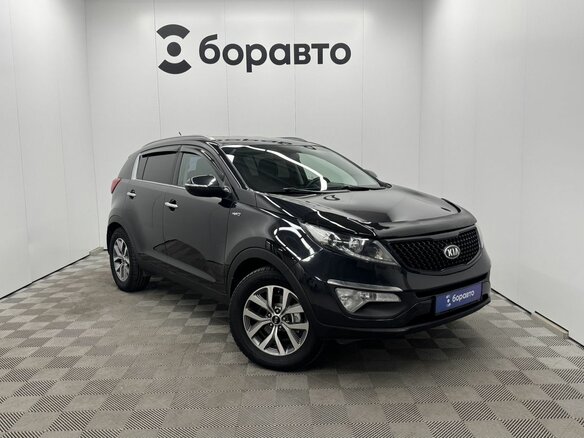 2015 Kia Sportage III Рестайлинг, чёрный, 1540000 рублей - вид 2