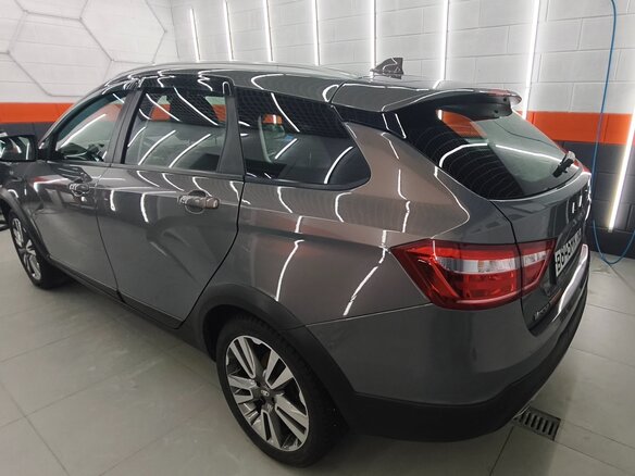 2021 Lada (ВАЗ) Vesta SW Cross I, серый, 1155000 рублей - вид 5