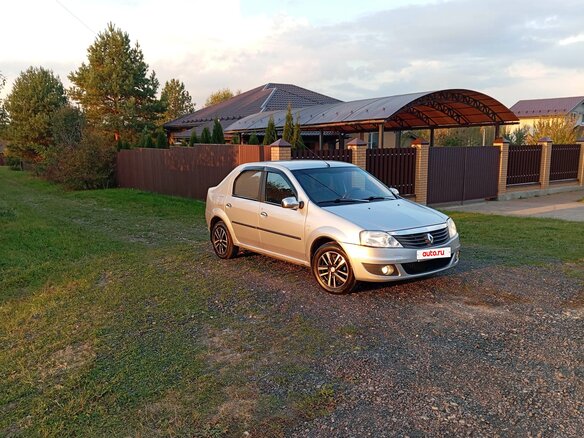 2012 Renault Logan I Рестайлинг, серый, 470000 рублей - вид 4