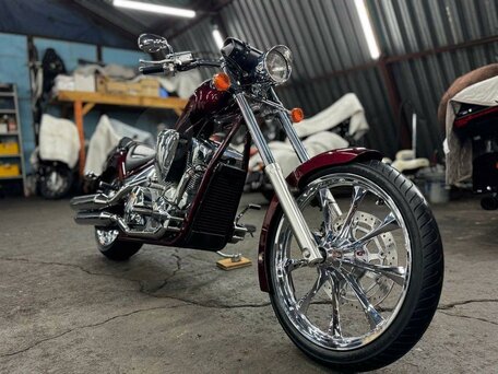 2009 Honda VT 1300CX Fury, пурпурный, 850000 рублей, вид 1