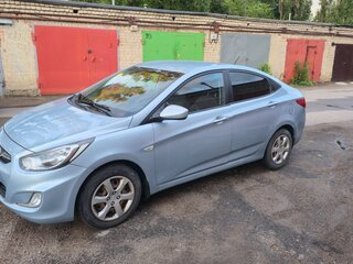 2012 Hyundai Solaris I, голубой, 850000 рублей, вид 3