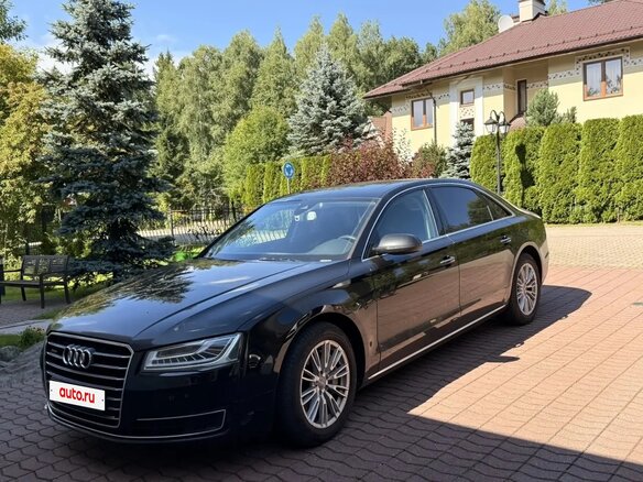 2015 Audi A8 III (D4) Рестайлинг, чёрный - вид 6