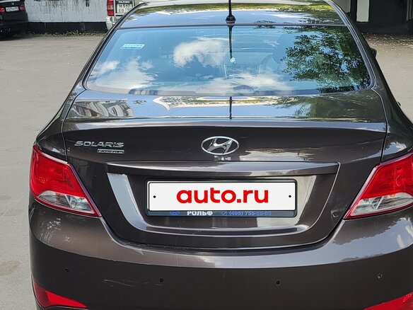 2016 Hyundai Solaris I Рестайлинг, коричневый - вид 2
