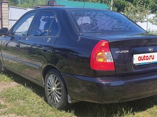 2005 Hyundai Accent ТагАЗ II, чёрный, 325000 рублей, вид 3