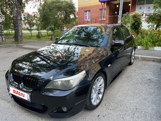 2007 BMW 5 серии 520d V (E60/E61) Рестайлинг, чёрный, 1980000 рублей, вид 2