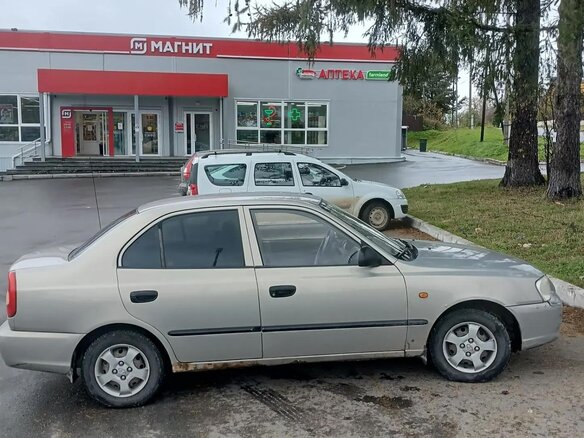 2007 Hyundai Accent ТагАЗ II, бежевый, 350000 рублей - вид 3