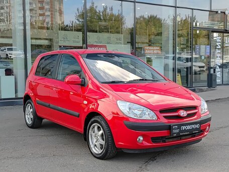 2006 Hyundai Getz I Рестайлинг, красный, 406000 рублей, вид 3