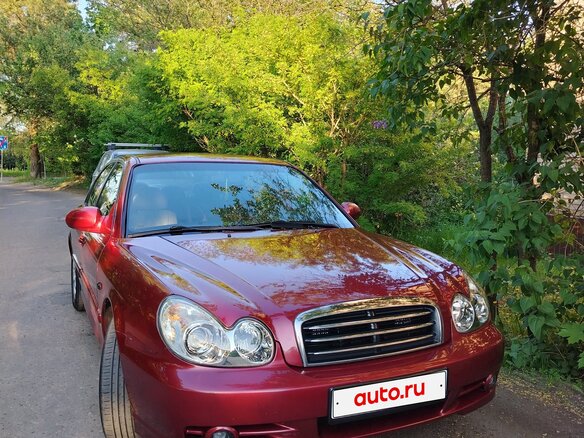 2005 Hyundai Sonata ТагАЗ IV (EF) Рестайлинг, красный, 480000 рублей - вид 2