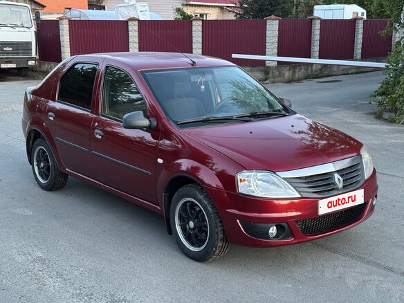 2011 Renault Logan I Рестайлинг, красный, 380000 рублей - вид 3