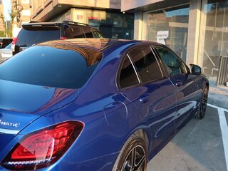 2018 Mercedes-Benz C-Класс 200 IV (W205) Рестайлинг, синий, 2600000 рублей, вид 3