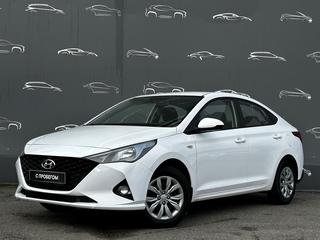 2021 Hyundai Solaris II Рестайлинг, белый, 1644400 рублей, вид 1