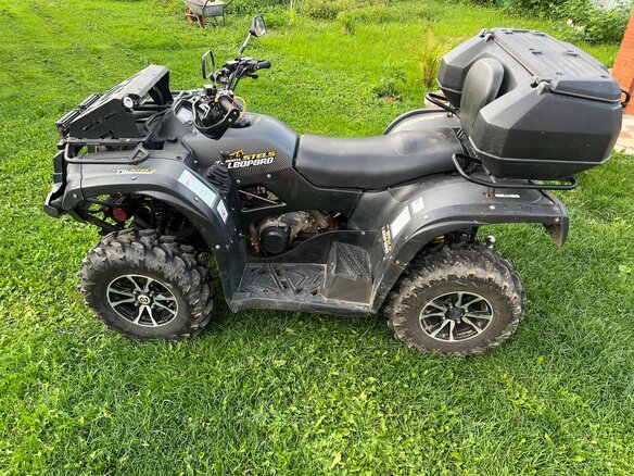 2021 Stels ATV-600YL Леопард, чёрный, 550000 рублей - вид 6