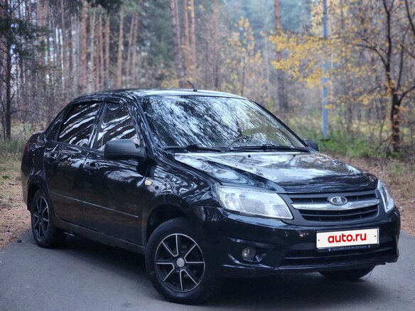 2012 Lada (ВАЗ) Granta I, чёрный, 109999 рублей - вид 5
