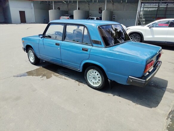 2003 Lada (ВАЗ) 2107, синий, 210000 рублей - вид 4
