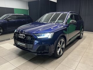 2022 Audi Q7 55 TFSI II (4M) Рестайлинг, синий, 6900000 рублей, вид 3