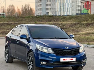 2016 Kia Rio III Рестайлинг, синий, 845000 рублей, вид 3