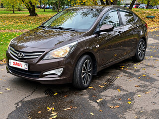 2014 Hyundai Solaris I, коричневый, 870000 рублей, вид 1