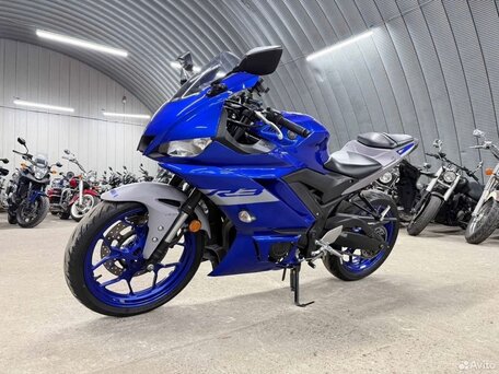 2021 Yamaha YZF-R3, синий, 499999 рублей, вид 2