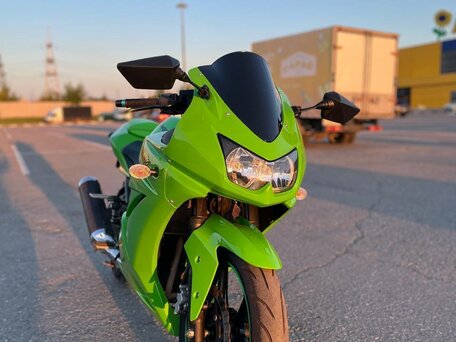 2010 Kawasaki Ninja 250R, зелёный, 270000 рублей, вид 5