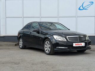 2012 Mercedes-Benz C-Класс 180 BlueEFFICIENCY III (W204) Рестайлинг, чёрный, 1170000 рублей, вид 3