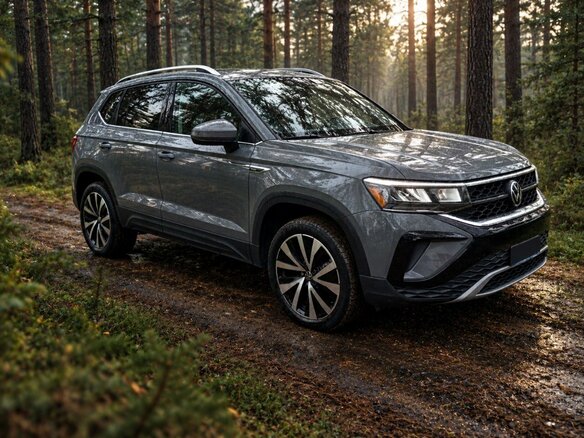 2022 Volkswagen Taos I, серый, 1750000 рублей - вид 2