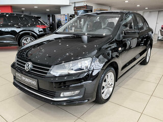 2017 Volkswagen Polo V Рестайлинг, чёрный, 1350000 рублей, вид 1