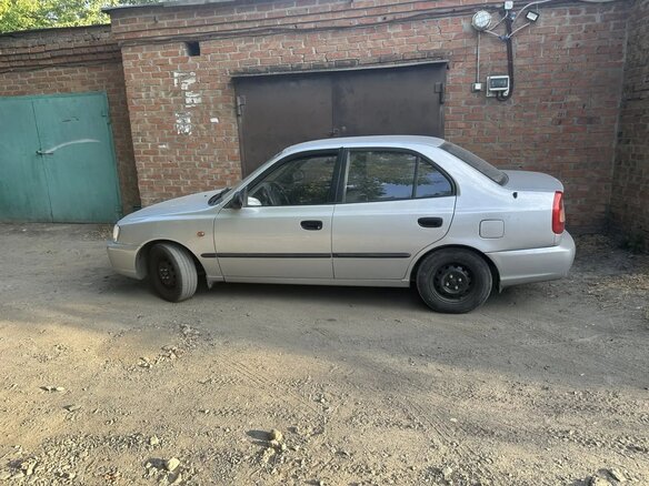 2008 Hyundai Accent ТагАЗ II, серебристый, 470000 рублей - вид 5