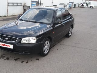 2008 Hyundai Accent ТагАЗ II, чёрный, 420000 рублей, вид 4