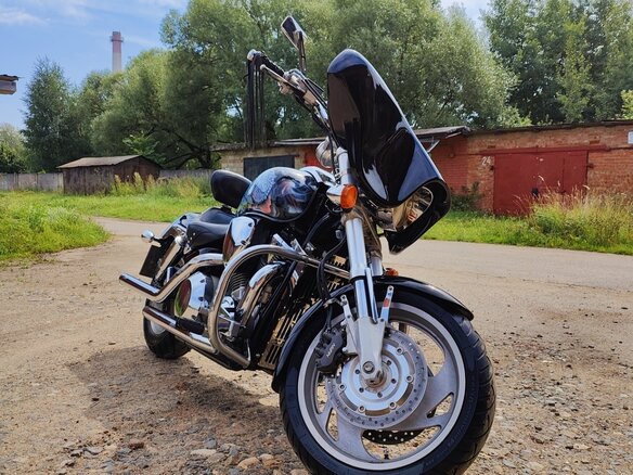 2002 Honda VTX 1800, чёрный, 750000 рублей