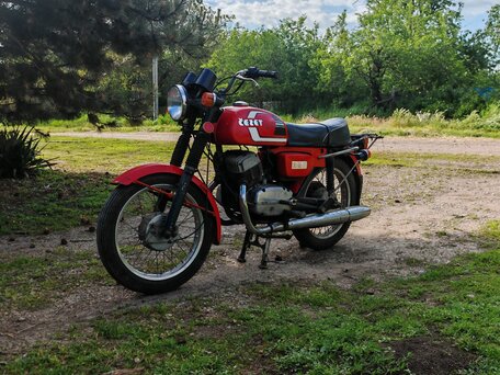 1987 CZ 350, красный, 150000 рублей, вид 1