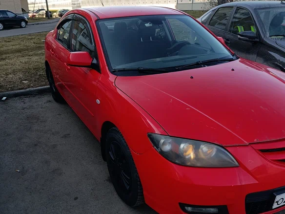 2006 Mazda 3 I (BK) Рестайлинг, красный, 400000 рублей
