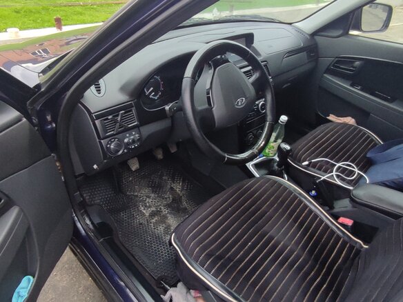 2015 Lada (ВАЗ) Priora I Рестайлинг, синий, 560000 рублей - вид 9