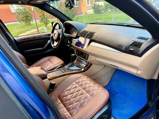 2003 BMW X5 3.0i I (E53) Рестайлинг, синий, 860000 рублей, вид 3