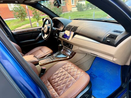 2003 BMW X5 3.0i I (E53) Рестайлинг, синий, 860000 рублей, вид 3