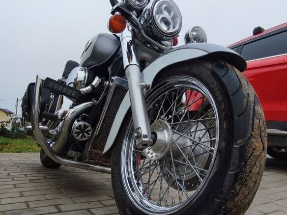 2001 Honda Shadow 750, серебристый, 400000 рублей - вид 1