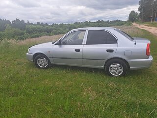 2007 Hyundai Accent ТагАЗ II, серебристый, 329000 рублей, вид 4