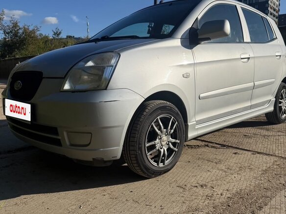 2007 Kia Picanto I, серебристый, 370000 рублей