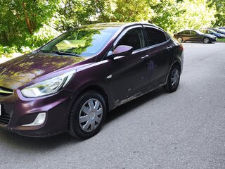 2011 Hyundai Solaris I, фиолетовый, 550000 рублей, вид 1